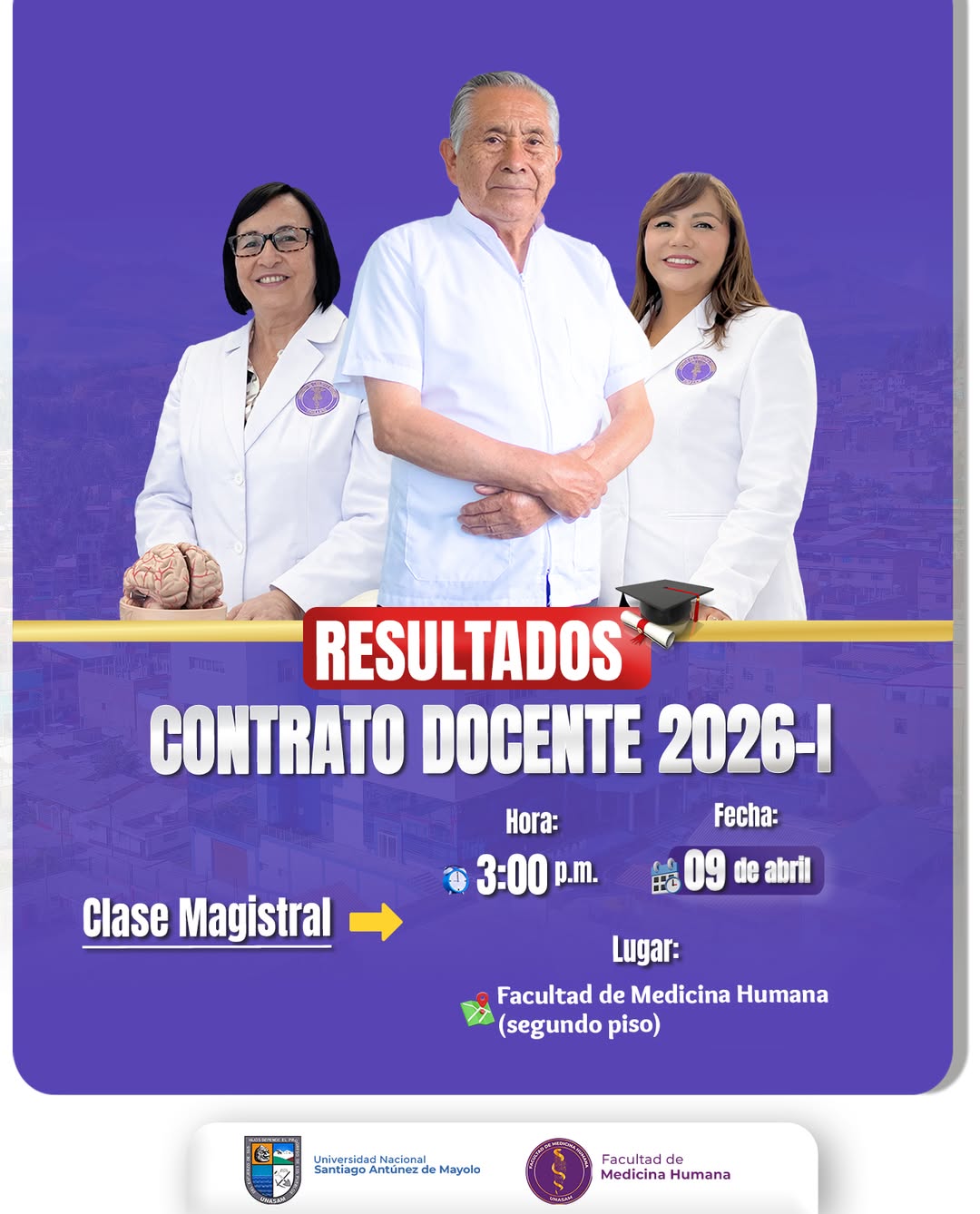  														RESULTADOS CONTRATO DOCENTE 2026 – I
														