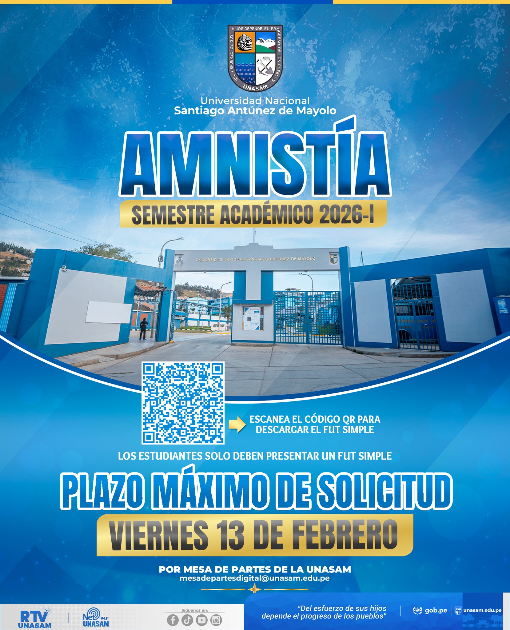  																Amnistía semestre académico 2026-I
																