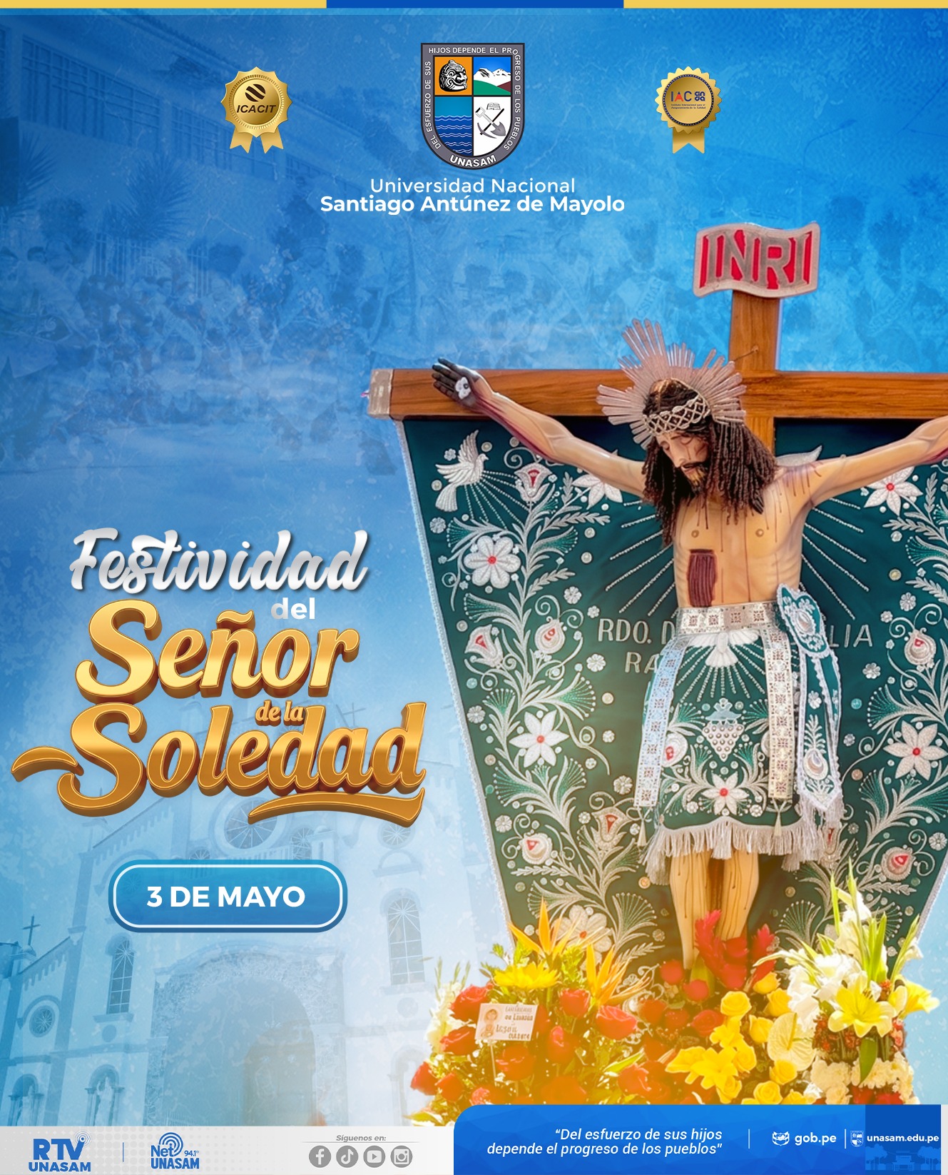  																FESTIVIDAD DEL SEÑOR DE LA SOLEDAD
																