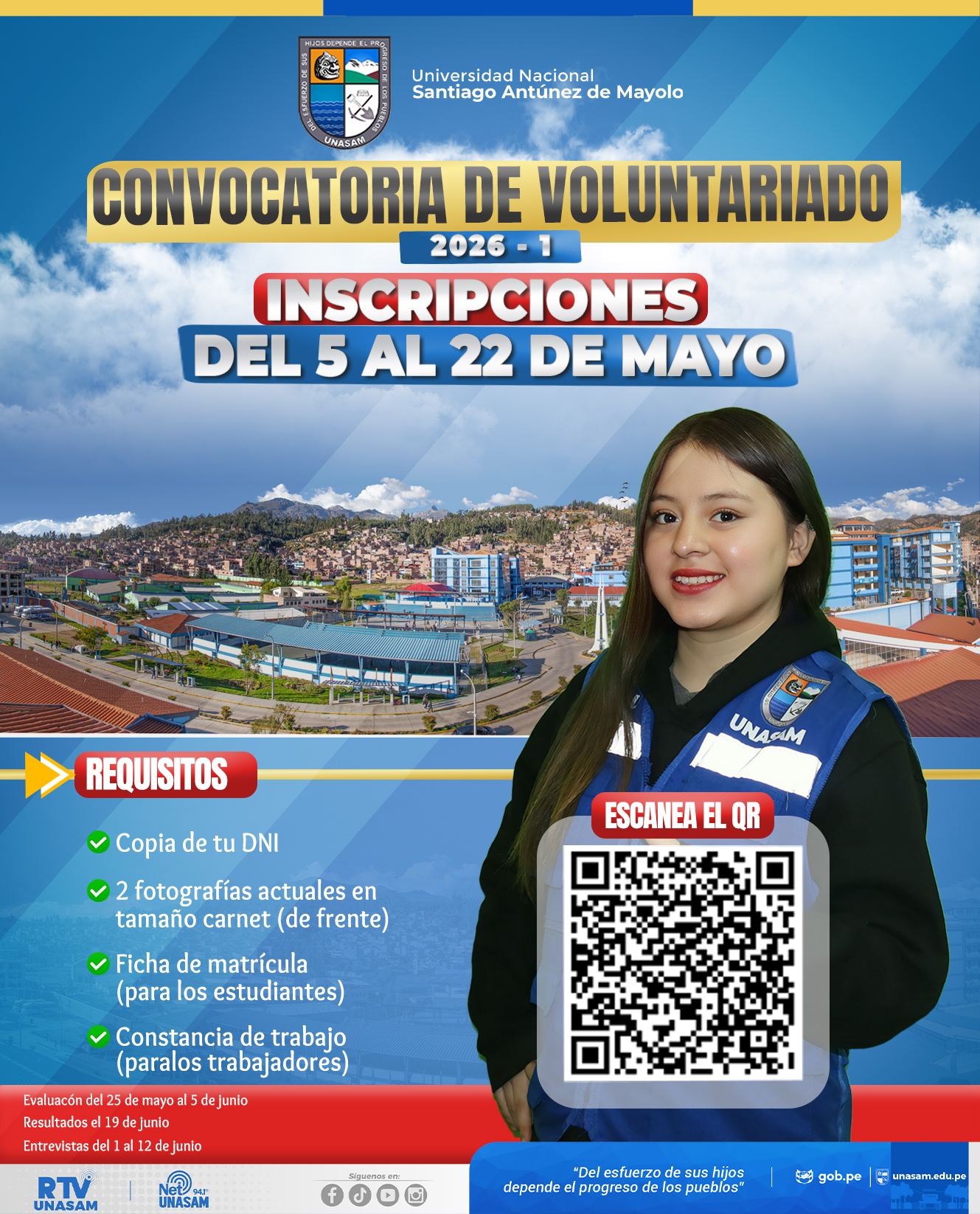  																CONVOCATORIA VOLUNTARIADO 2026-I
																
