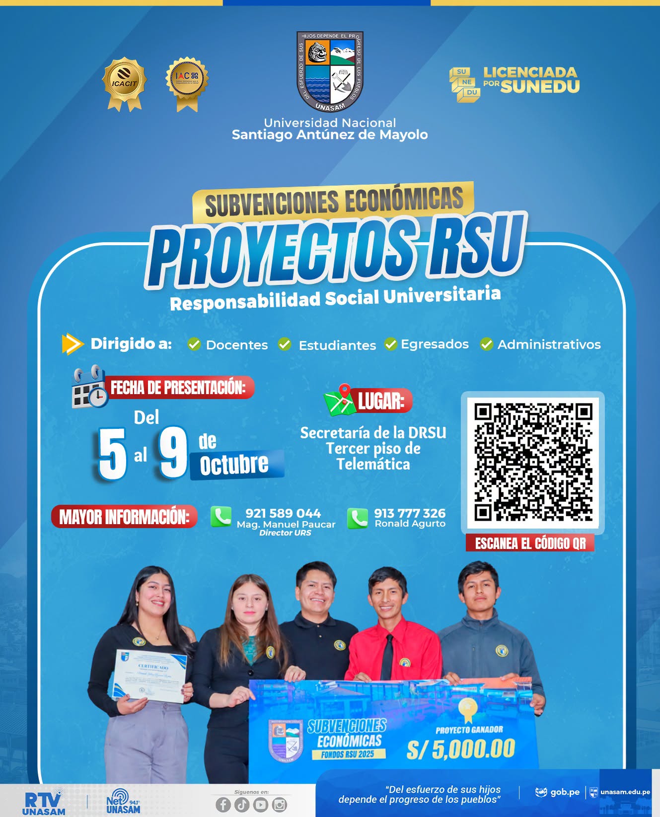  																Convocatoria a proyectos de responsabilidad social por subvención
																