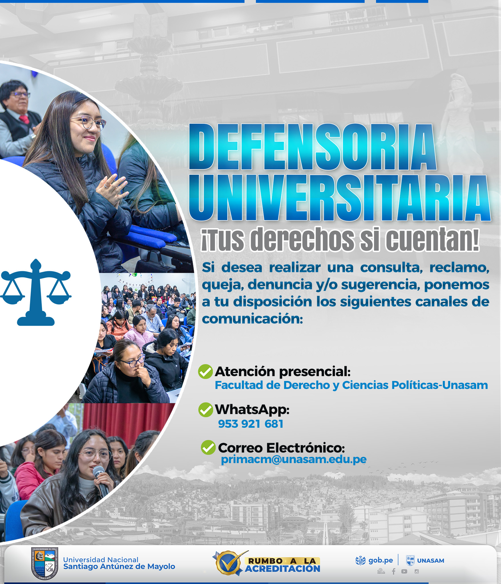  																DEFENSORÍA UNIVERSITARIA
																