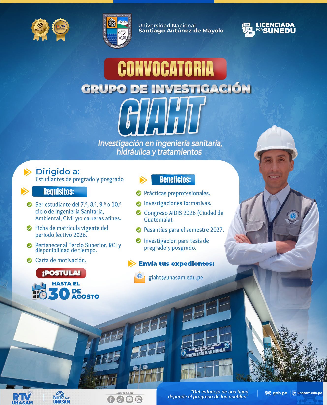  																Forma parte del grupo de investigación GIAHT!
																