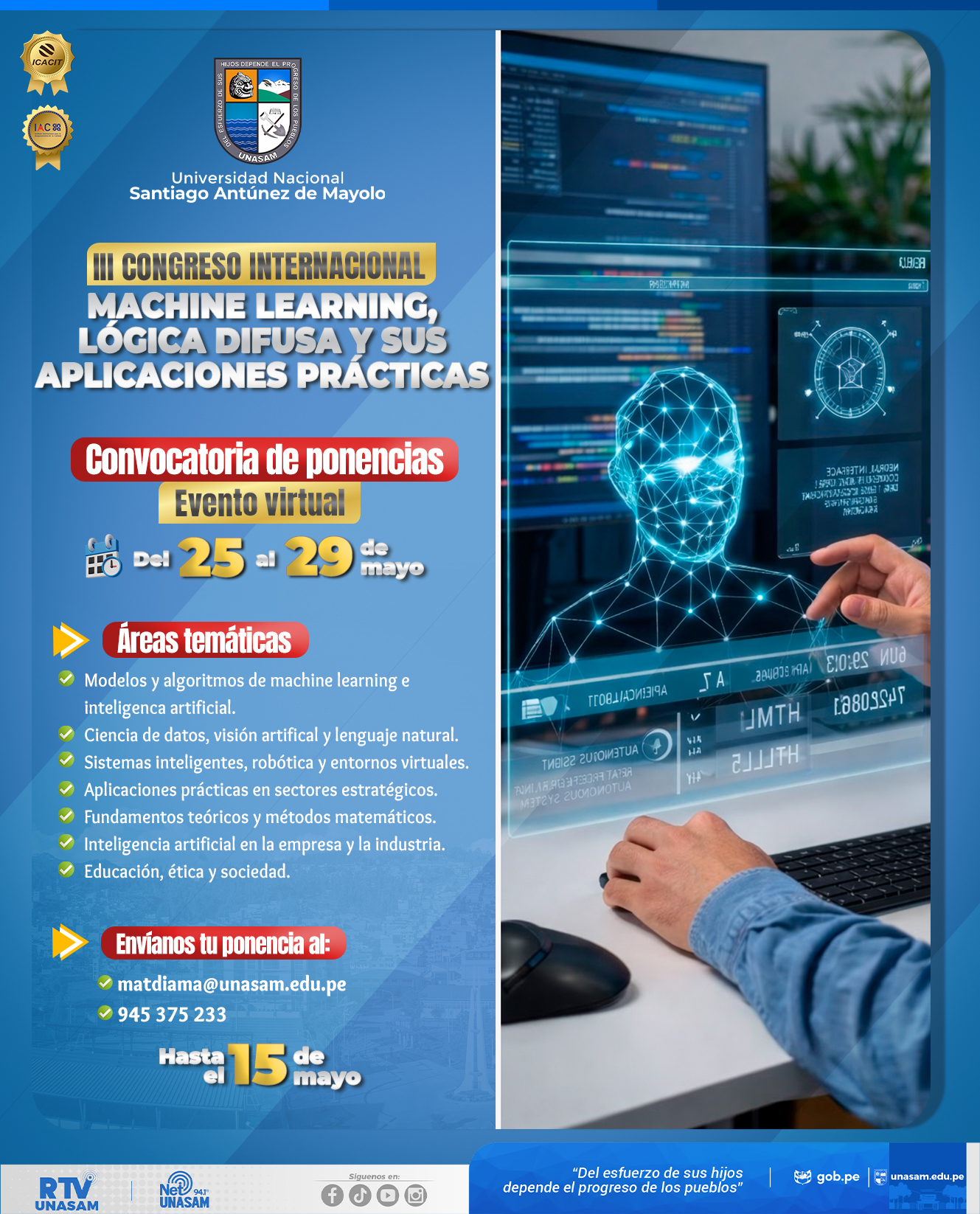  																CONVOCATORIA DE PONENCIAS- II CONGRESO INTERNACIONAL DE MACHINE LEARNING
																