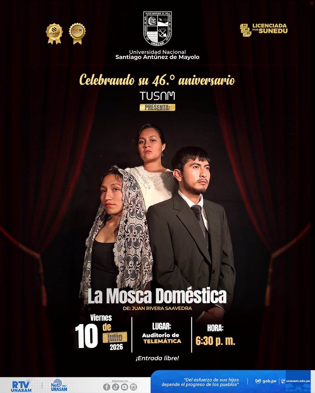  																Tusam celebra su 46.° aniversario con obra teatral
																