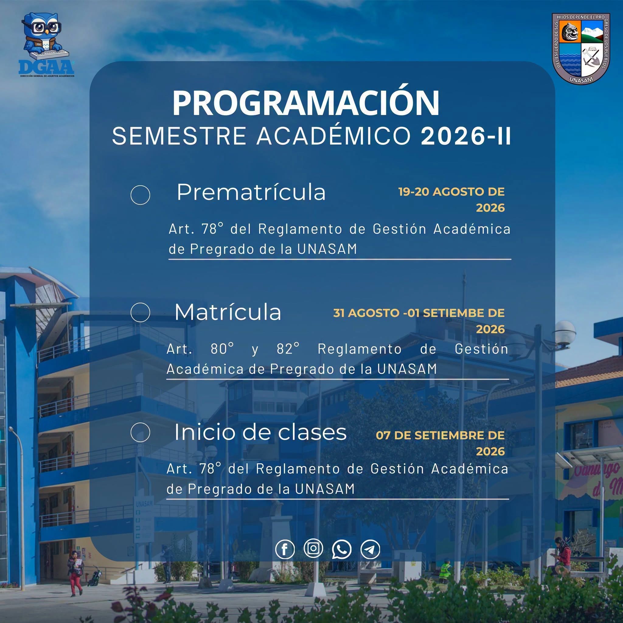  																Atención, comunidad universitaria
																