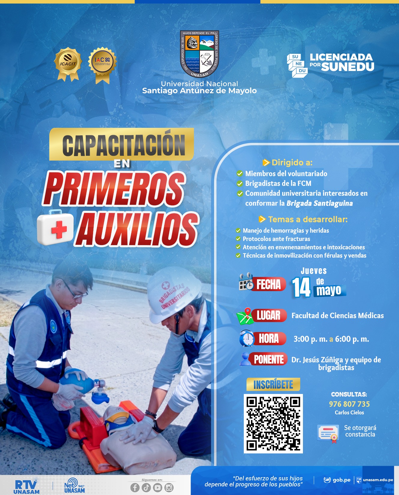  																¡Fortalece tus conocimientos y actúa ante una emergencia!
																