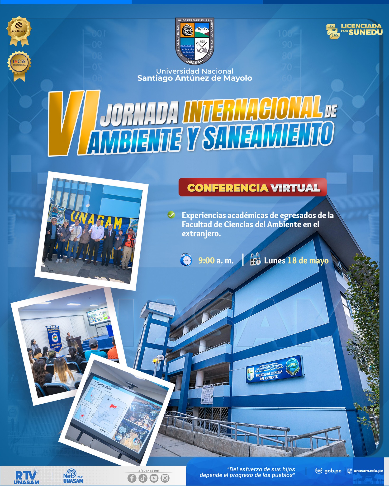  																VI Jornada Internacional de Ambiente y Saneamiento
																