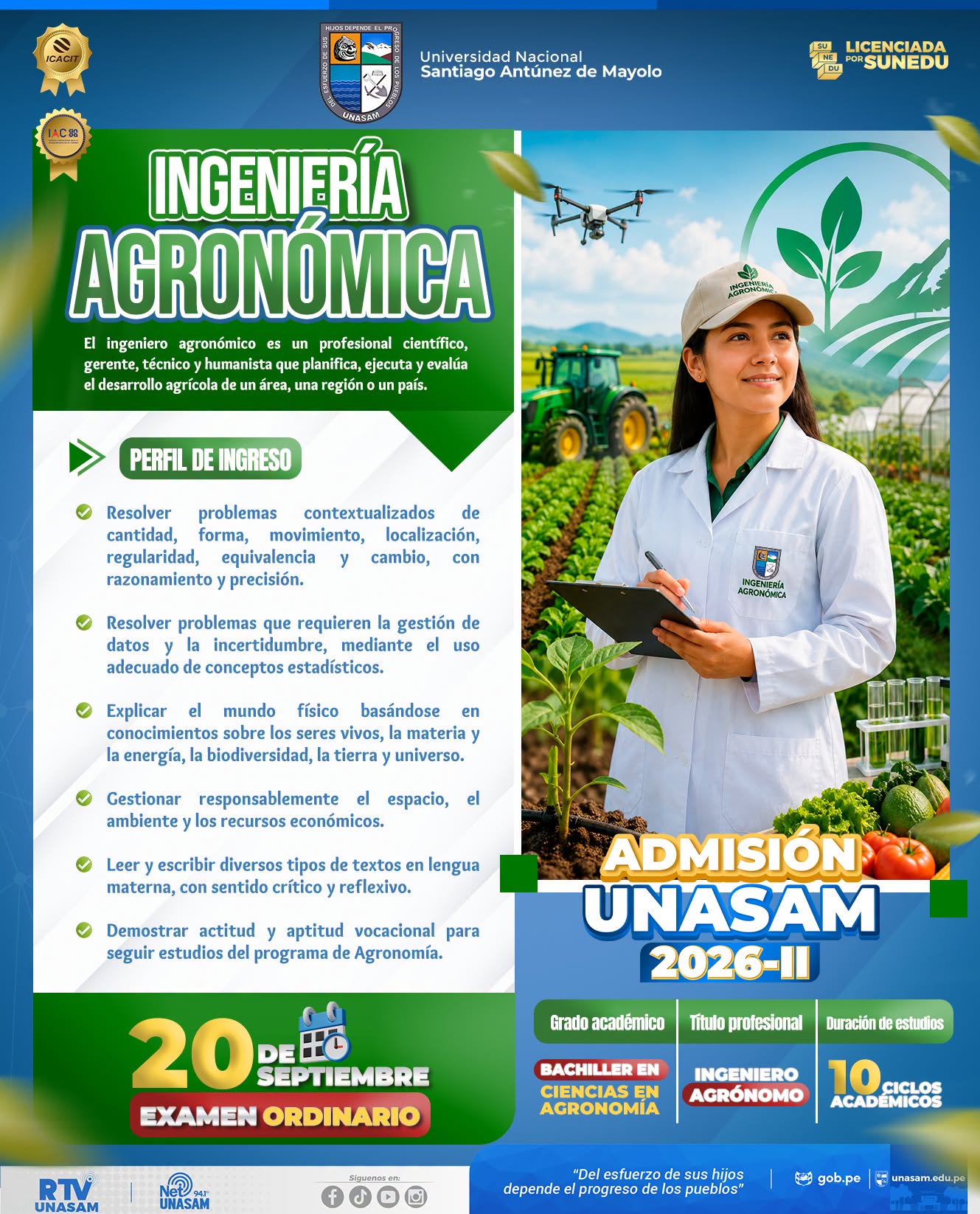  																Estudia Ingeniería Agronómica
																