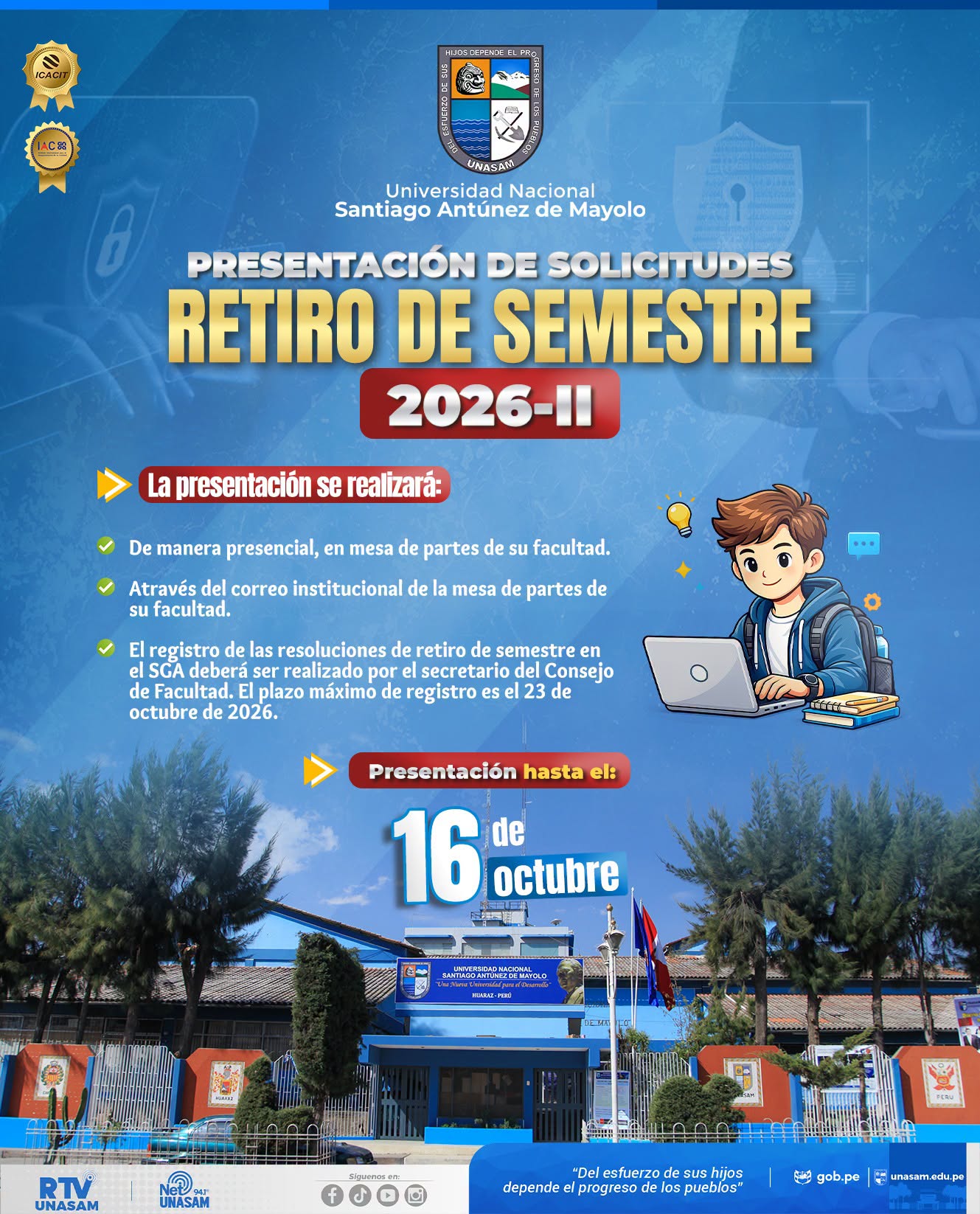  																Retiro de semestre 2026-II
																