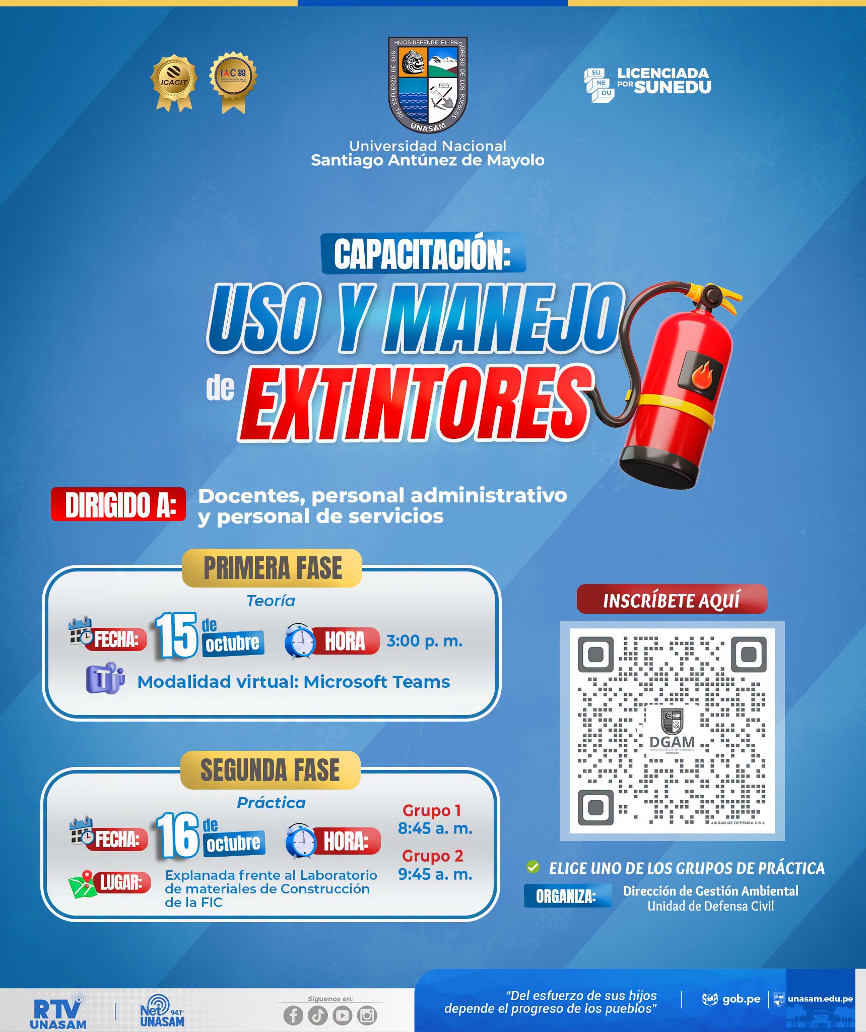  																Capacitación en uso y manejo de extintores
																