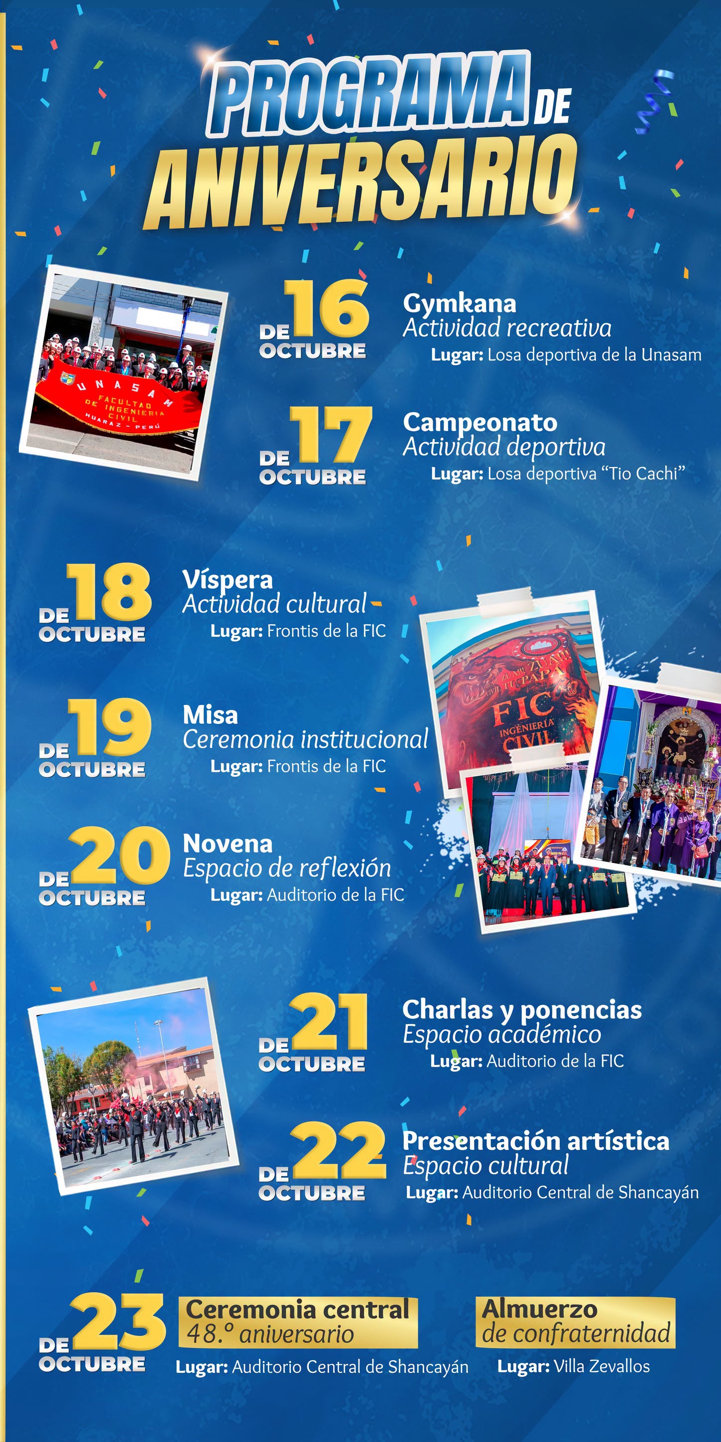  																FIC celebra su XLVIII aniversario de creación institucional
																