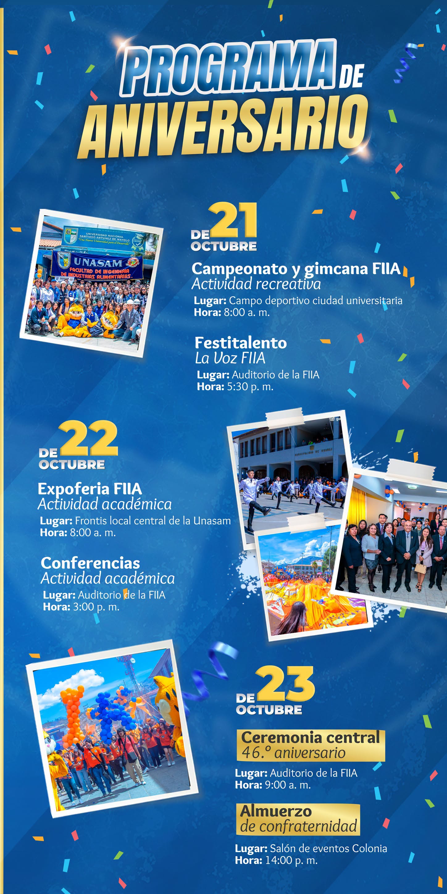  																FIIA celebra su XLVIII aniversario de creación institucional
																