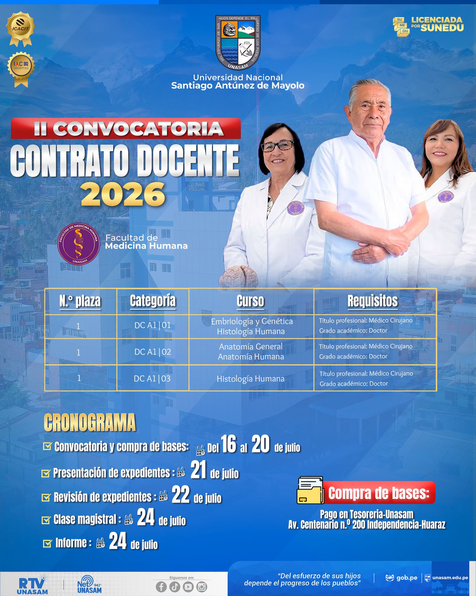  																¡Convocatoria!
																