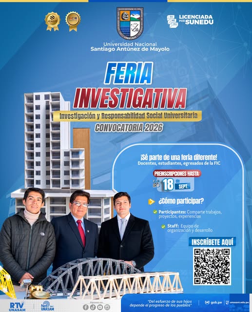  																¡Se parte de una feria diferente e innovadora en la Unasam!
																