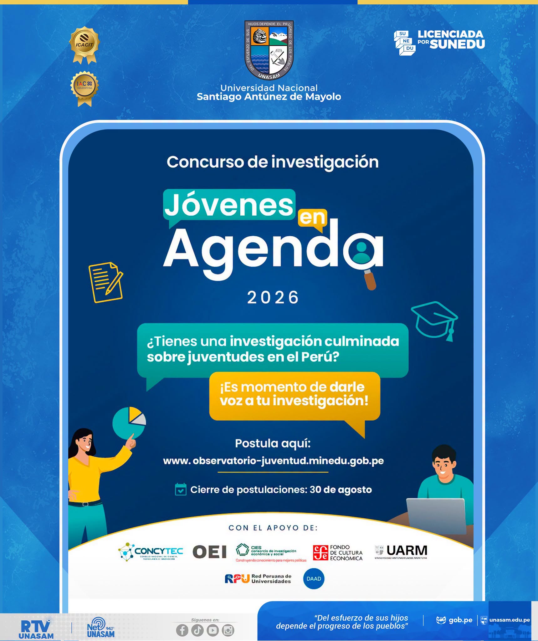  																Convocatoria: jovenes en agenda
																