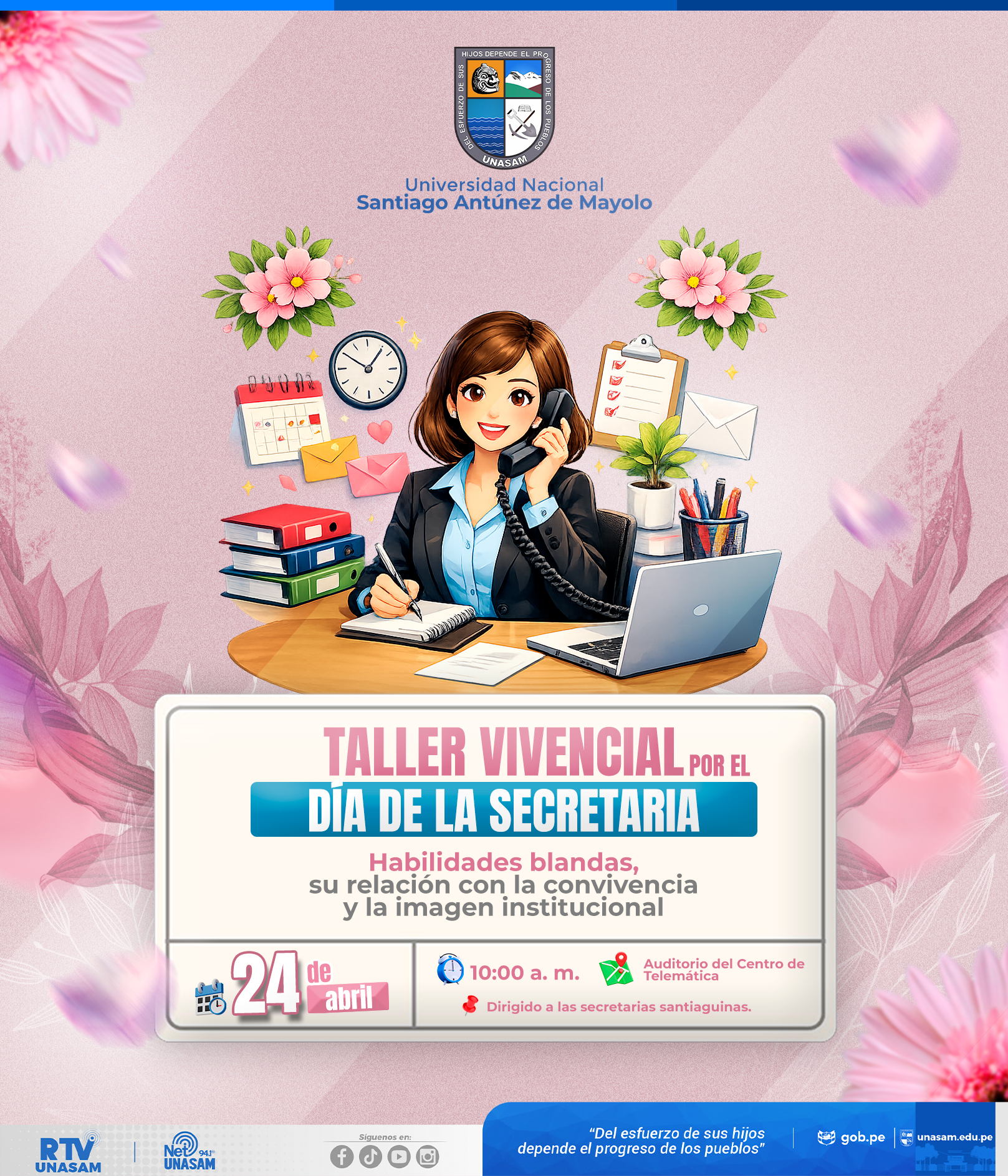 																TALLER VIVENCIAL POR EL DÍA DE LA SECRETARIA
																