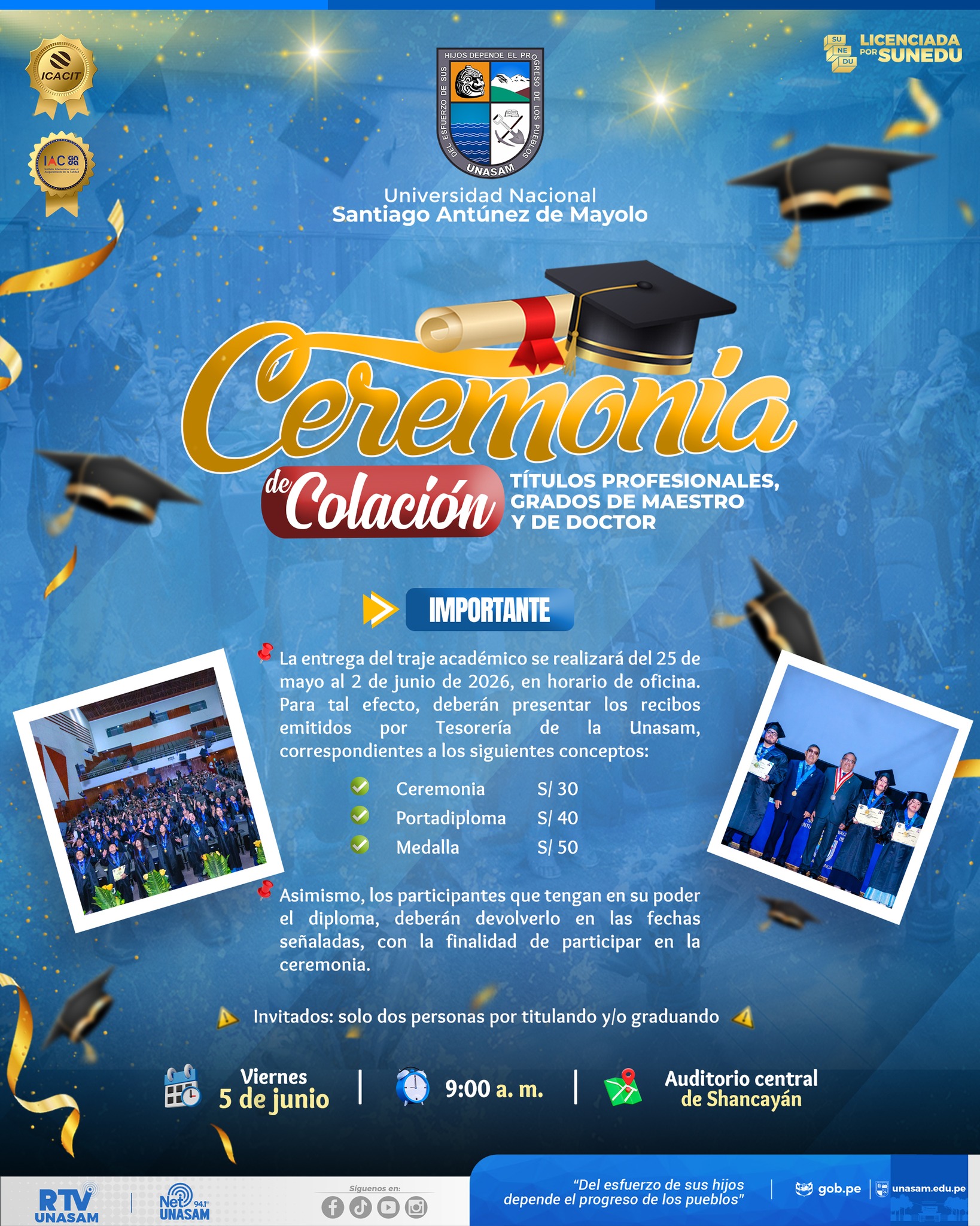  																Ceremonia de colación 2026
																