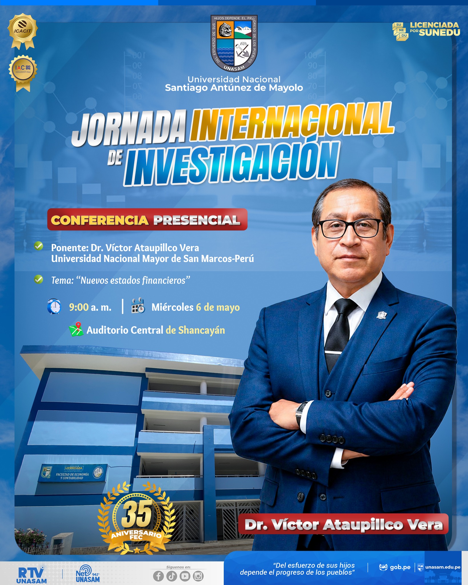  																JORNADA INTERNACIONAL DE INVESTIGACIÓN- FEC
																