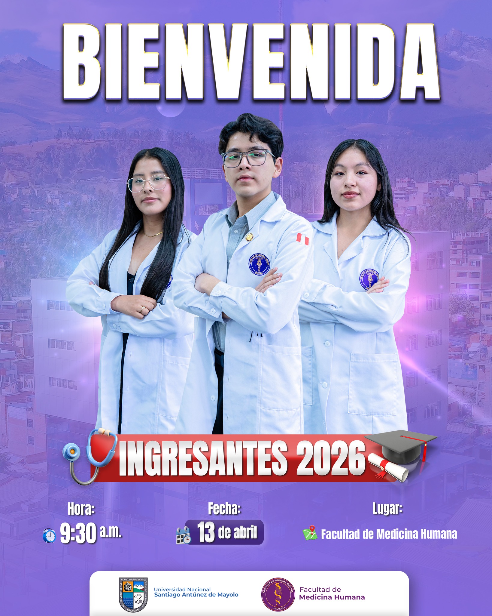  													CEREMONIA DE BIENVENIDA A INGRESANTES 2026
													