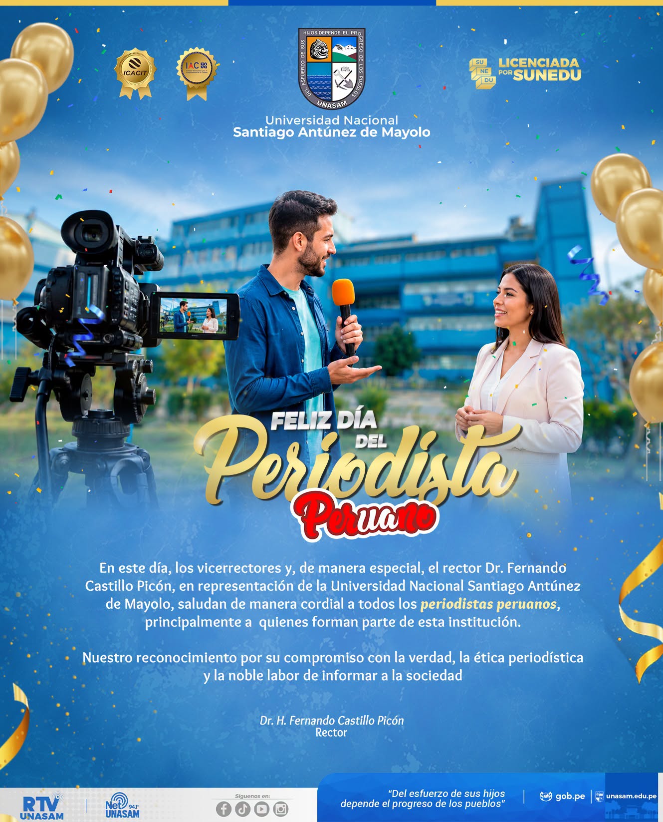  														¡Feliz día del periodista peruano!
														