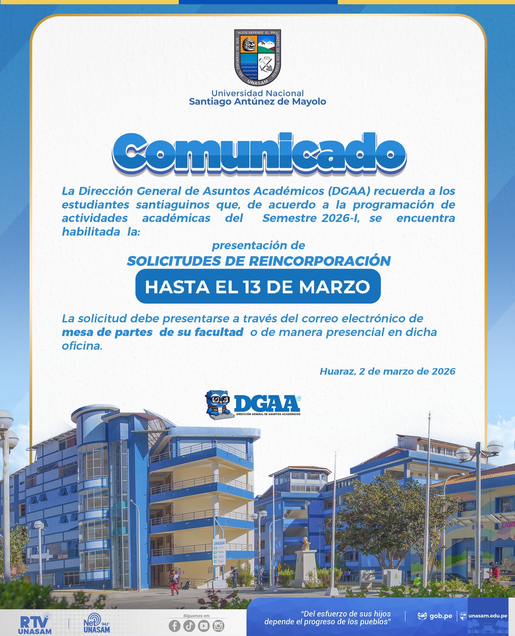  														Solicitudes de reincorporación
														