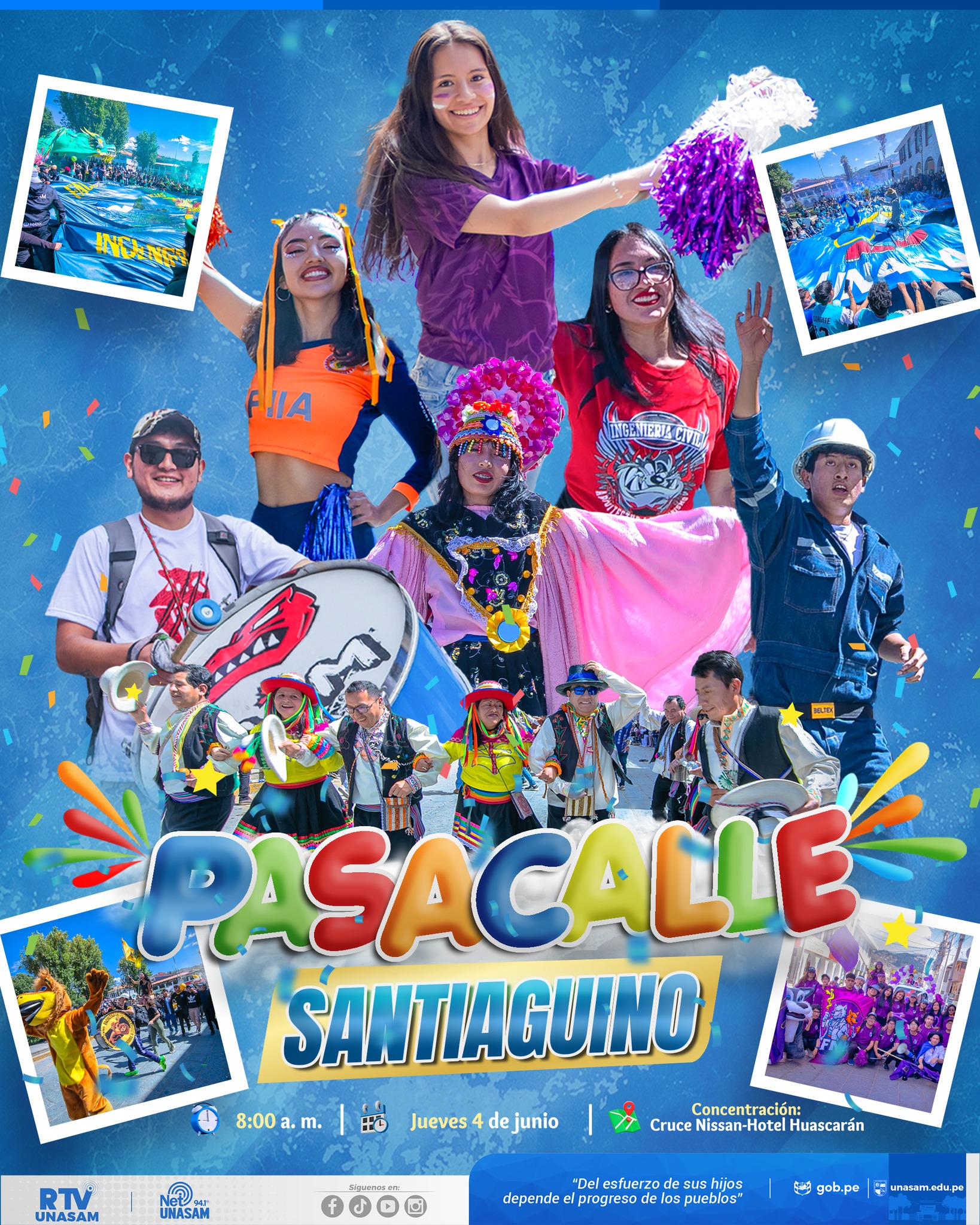  														¡Vive con algarabia el pasacalle santiaguino!
														