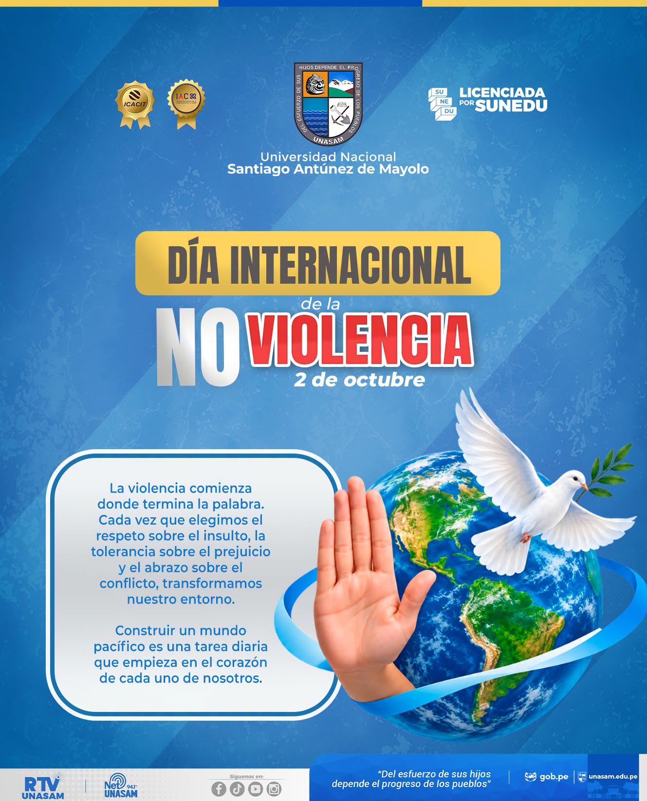  														Día internacional de la no violencia
														