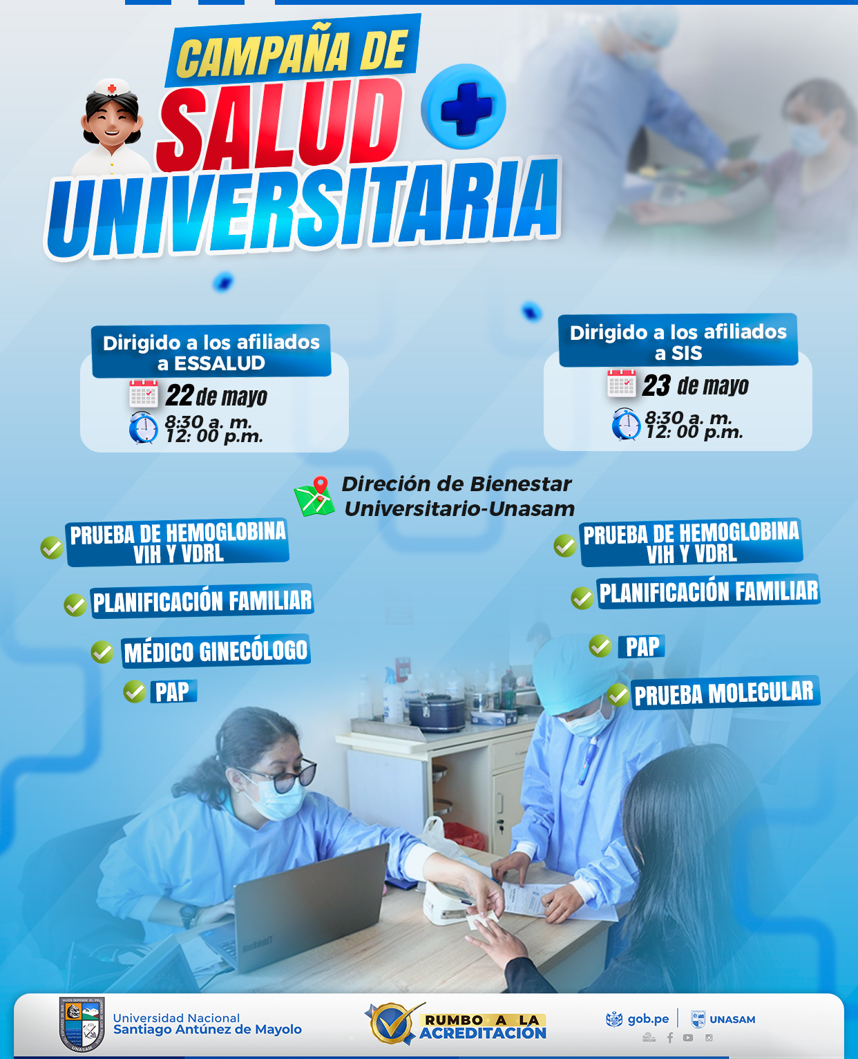  														CAMPAÑA DE SALUD UNIVERSITARIA
														
