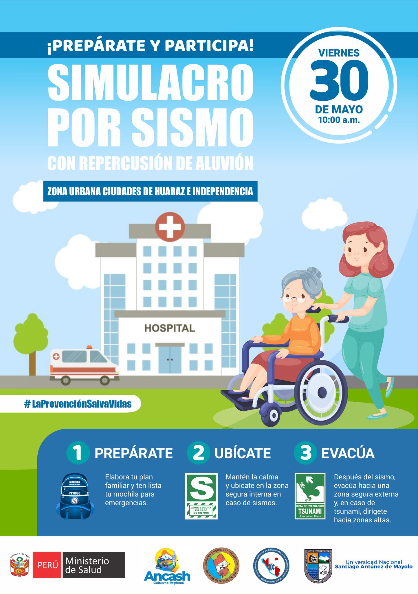  														PARTICIPA EN EL SIMULACRO NACIONAL MULTIPELIGRO 2025 ANTE SISMOS Y PELIGROS ASOCIADOS. ¡SÚMATE TÚ TAMBIÉN!
														
