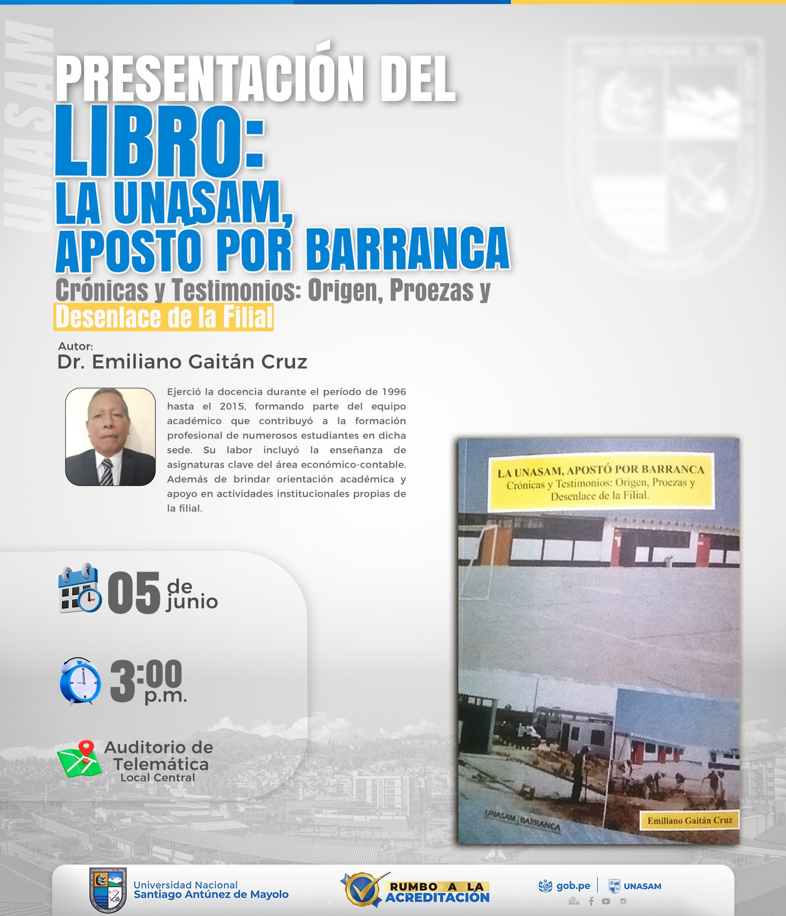  														LA UNASAM APOSTÓ POR BARRANCA
														