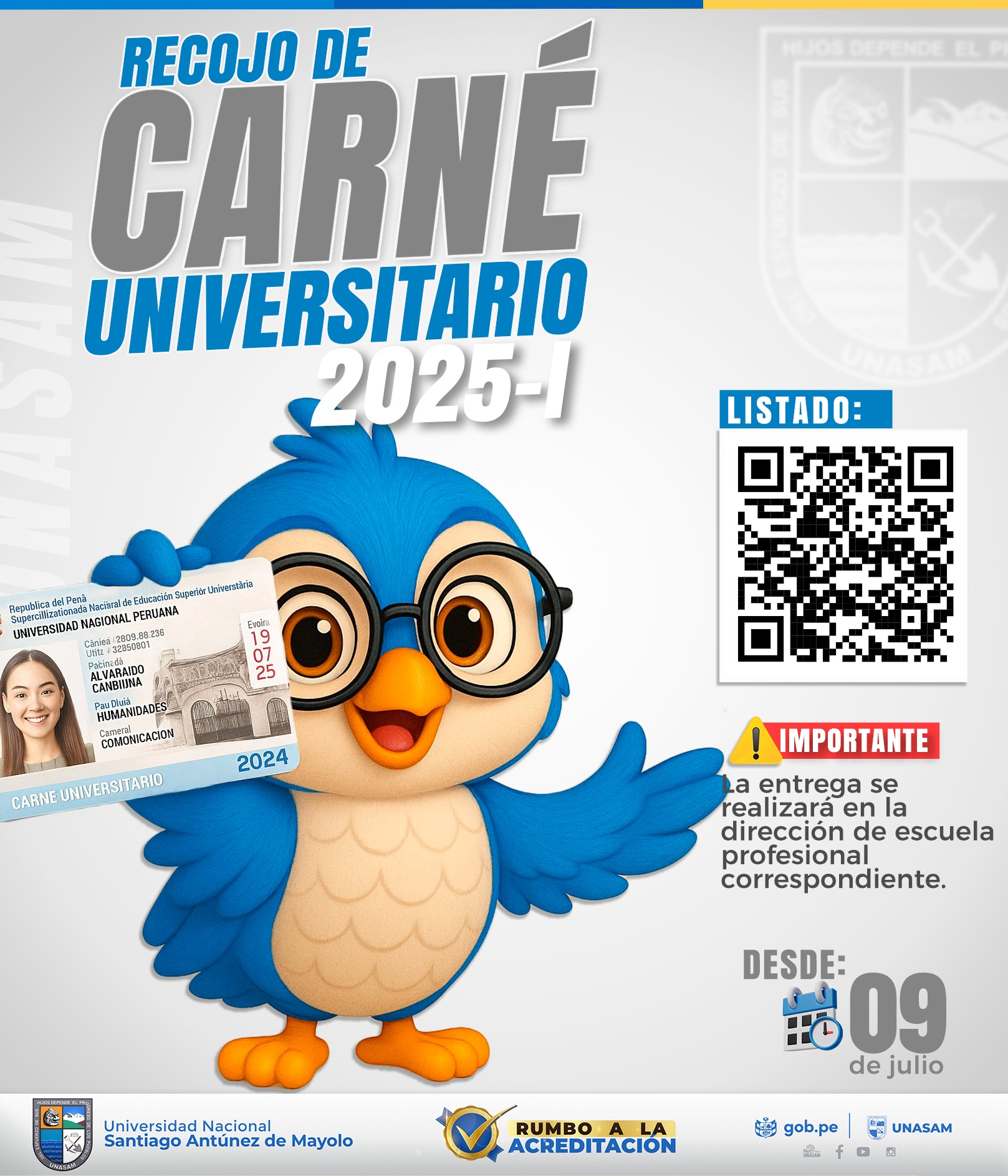  														RECOJO DE CARNE UNIVERSITARIO 2025-I
														