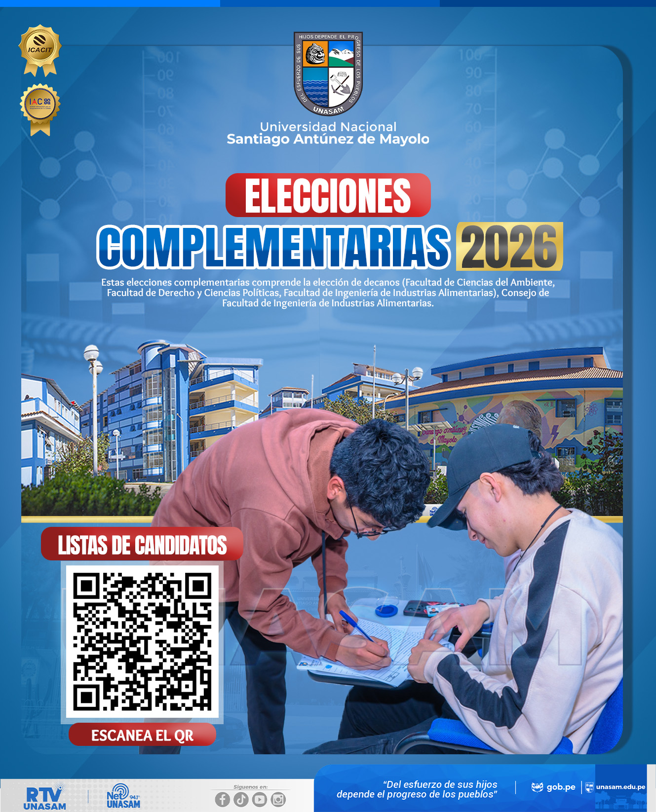  														Elecciones complementarias 2026
														