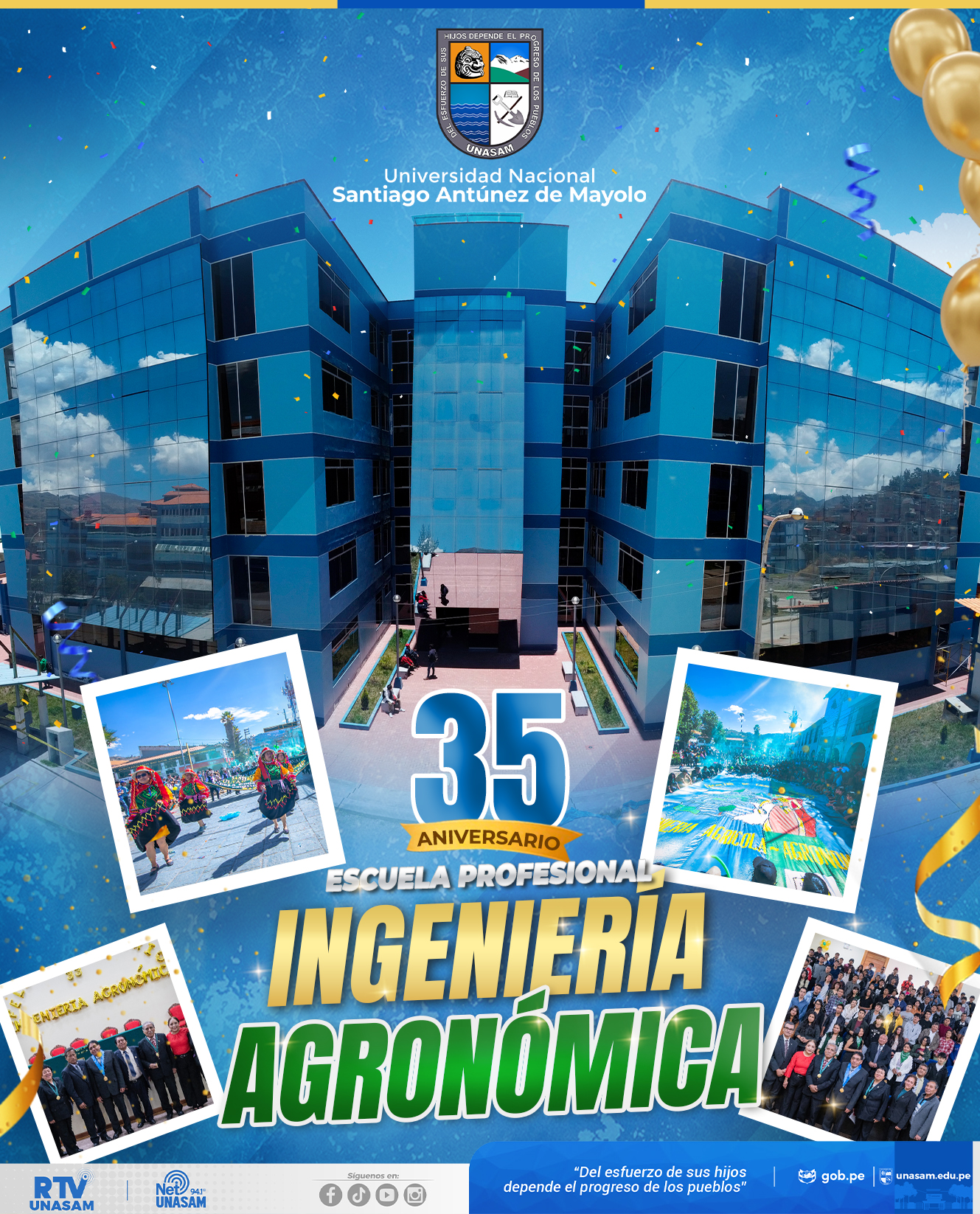  														Feliz XXXV aniversario Escuela Profesional de Ingeniería Agronómica
														