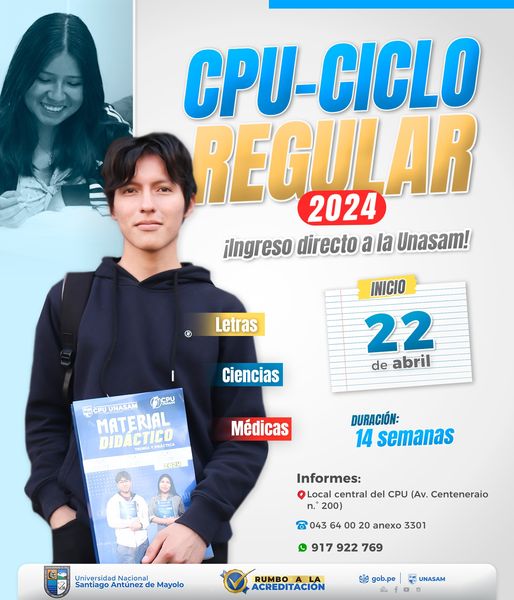  														CICLO REGULAR CPU 2024 - I
														