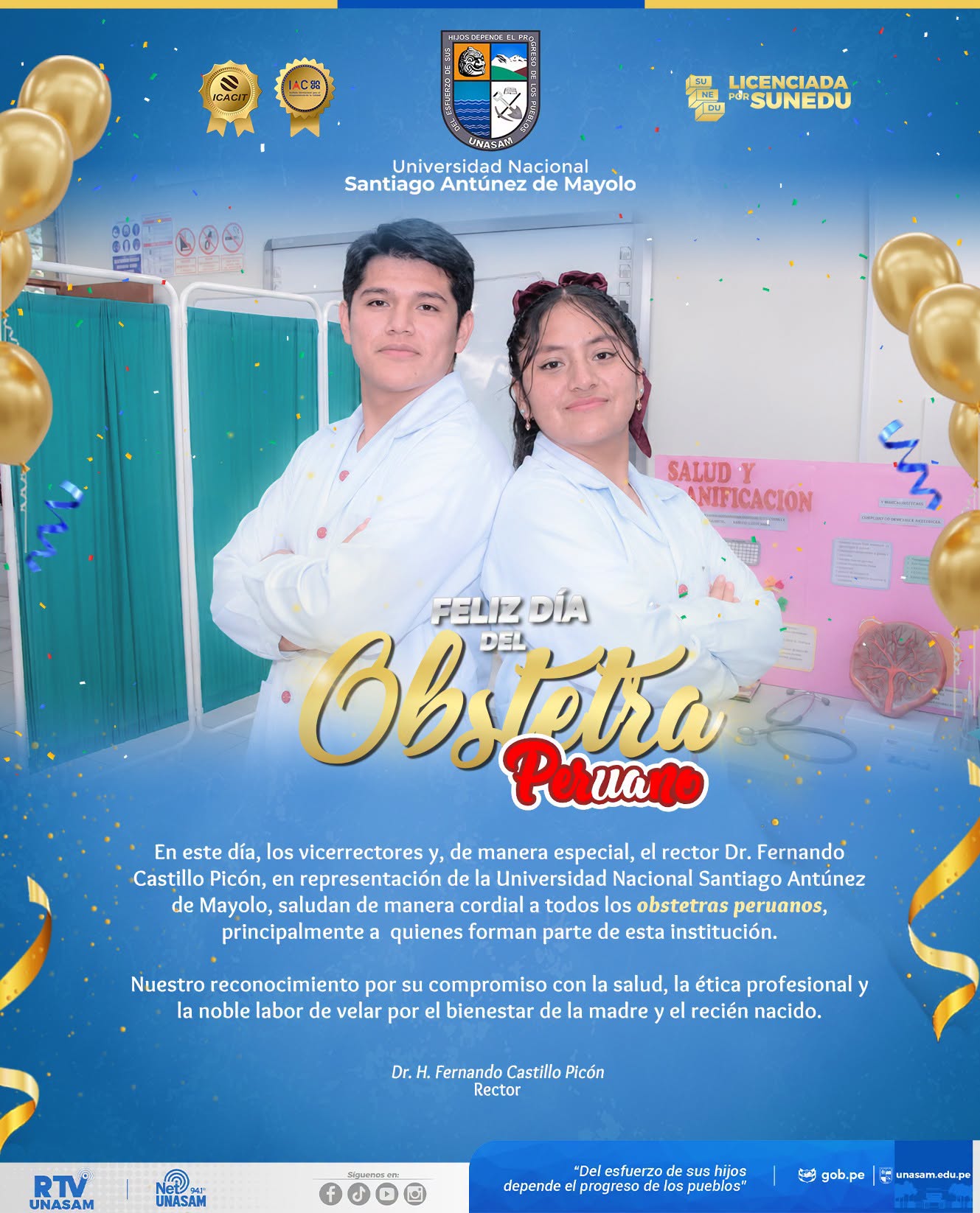  														Día del obstetra peruano
														