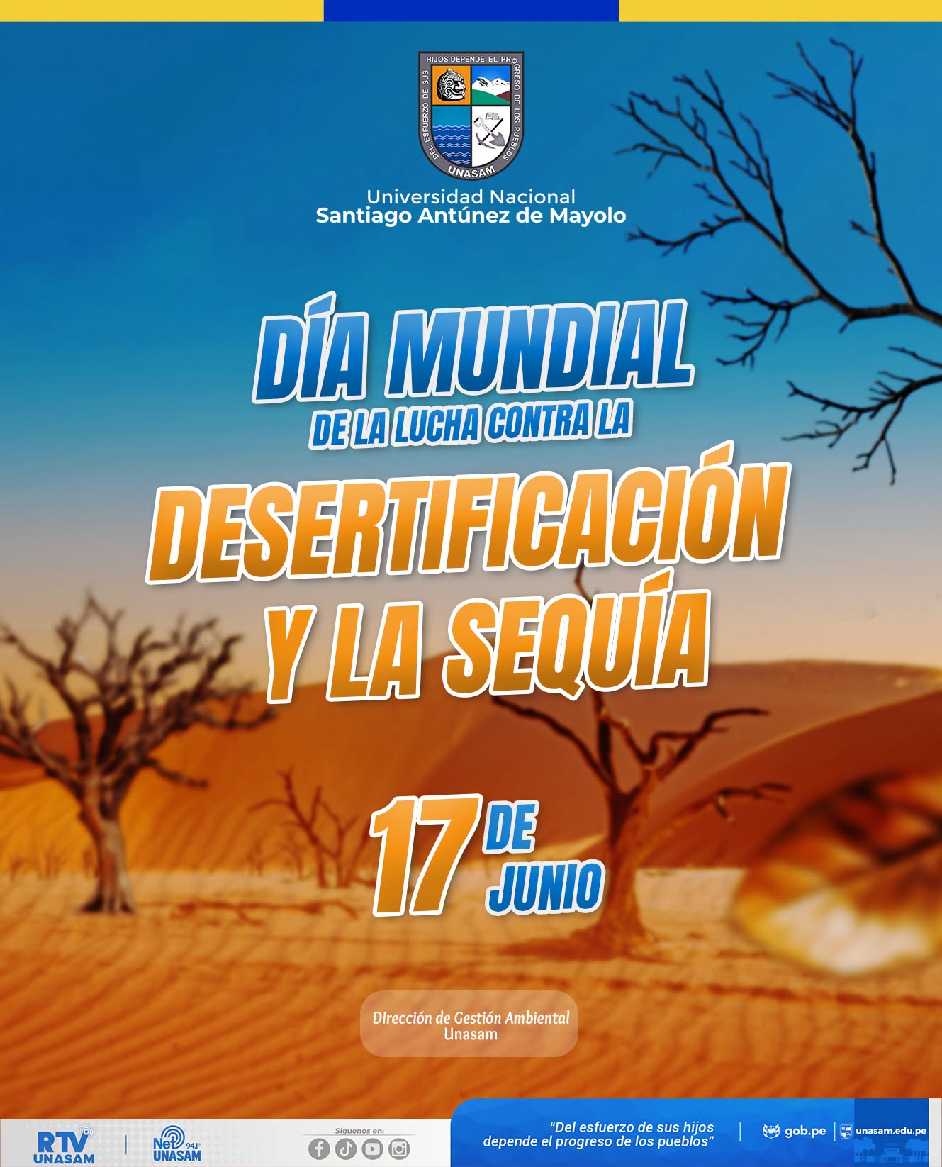  														Día mundial da la lucha contra la desertificación y la sequía
														