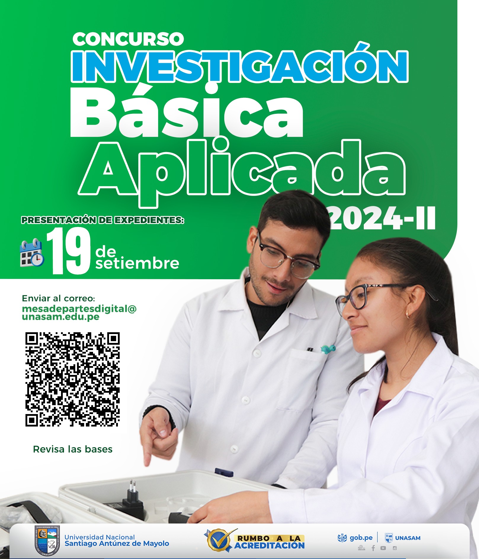  														CONCURSO DE PROYECTOS DE INVESTIGACIÓN BÁSICA Y APLICADA 2024-II
														