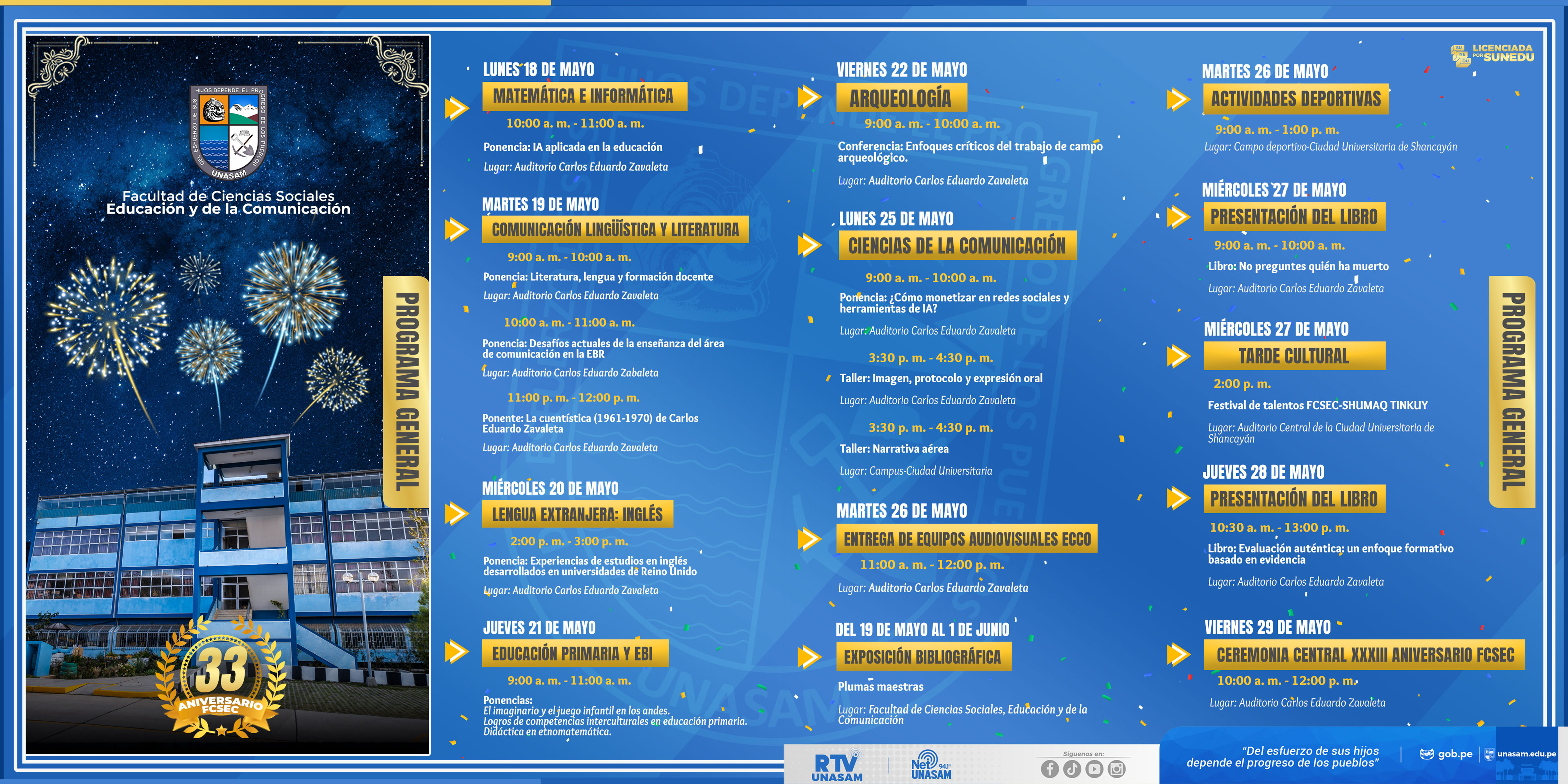  														FCSEC celebra su XXXIII aniversario de creación institucional
														