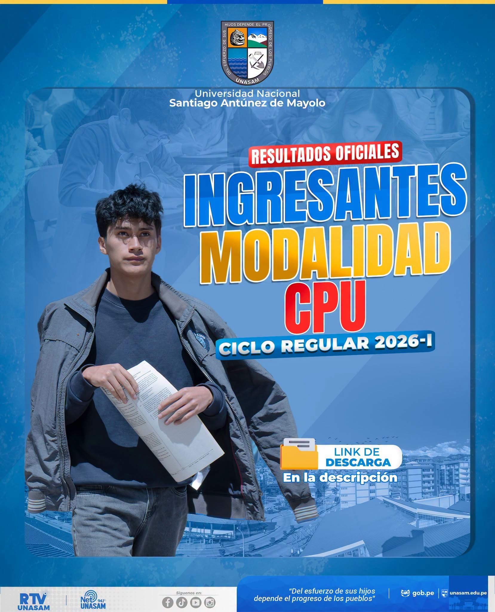  														Ingresantes por la modalidad CPU- Unasam
														