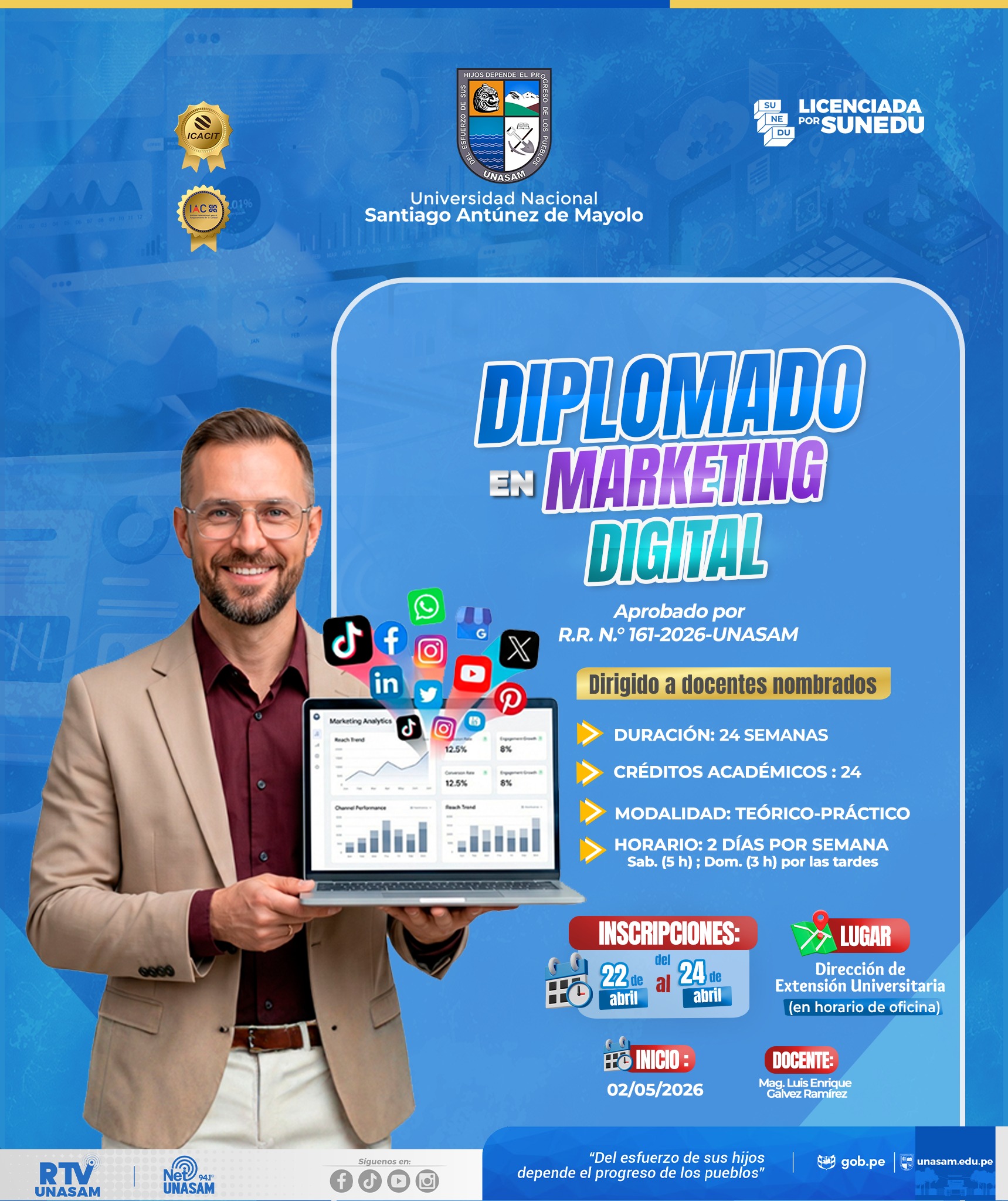  														DIPLOMADO DE MARKETING DIGITAL
														
