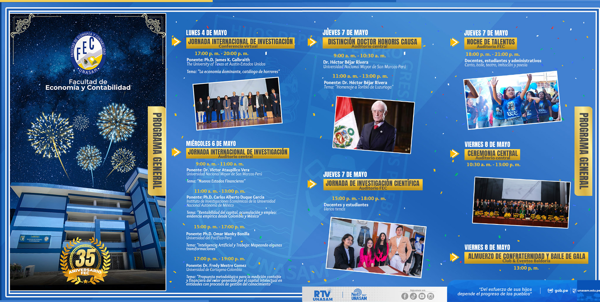  														FEC- UNASAM CELEBRA XXXV ANIVERSARIO DE CREACIÓN INSTITUCIONAL
														