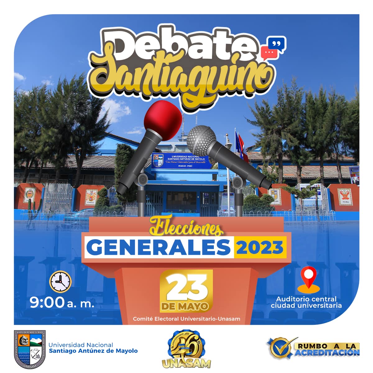  														DEBATE SANTIAGUINO- ELECCIONES GENERALES 2023
														