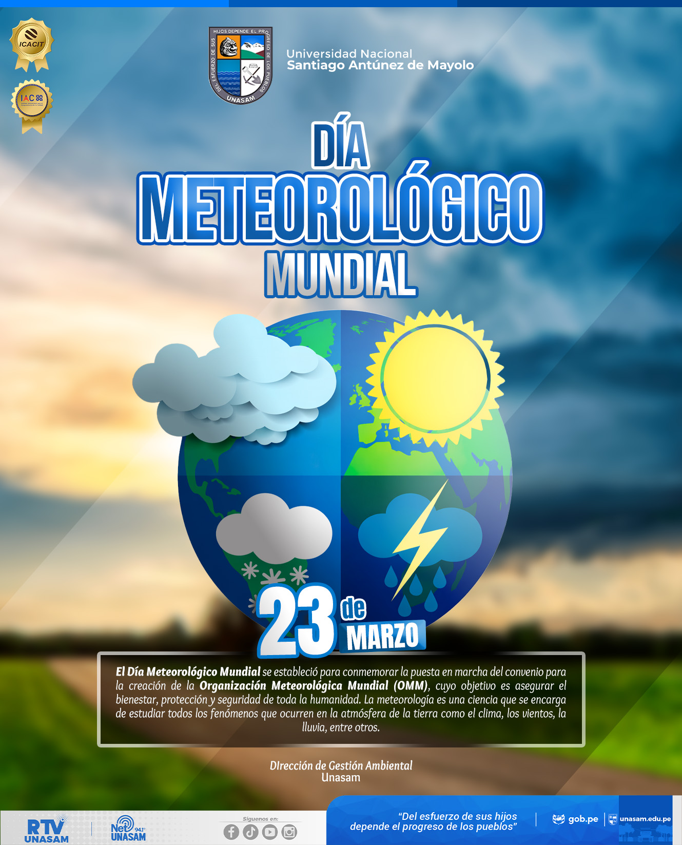  														DÍA METEOROLÓGICO MUNDIAL
														