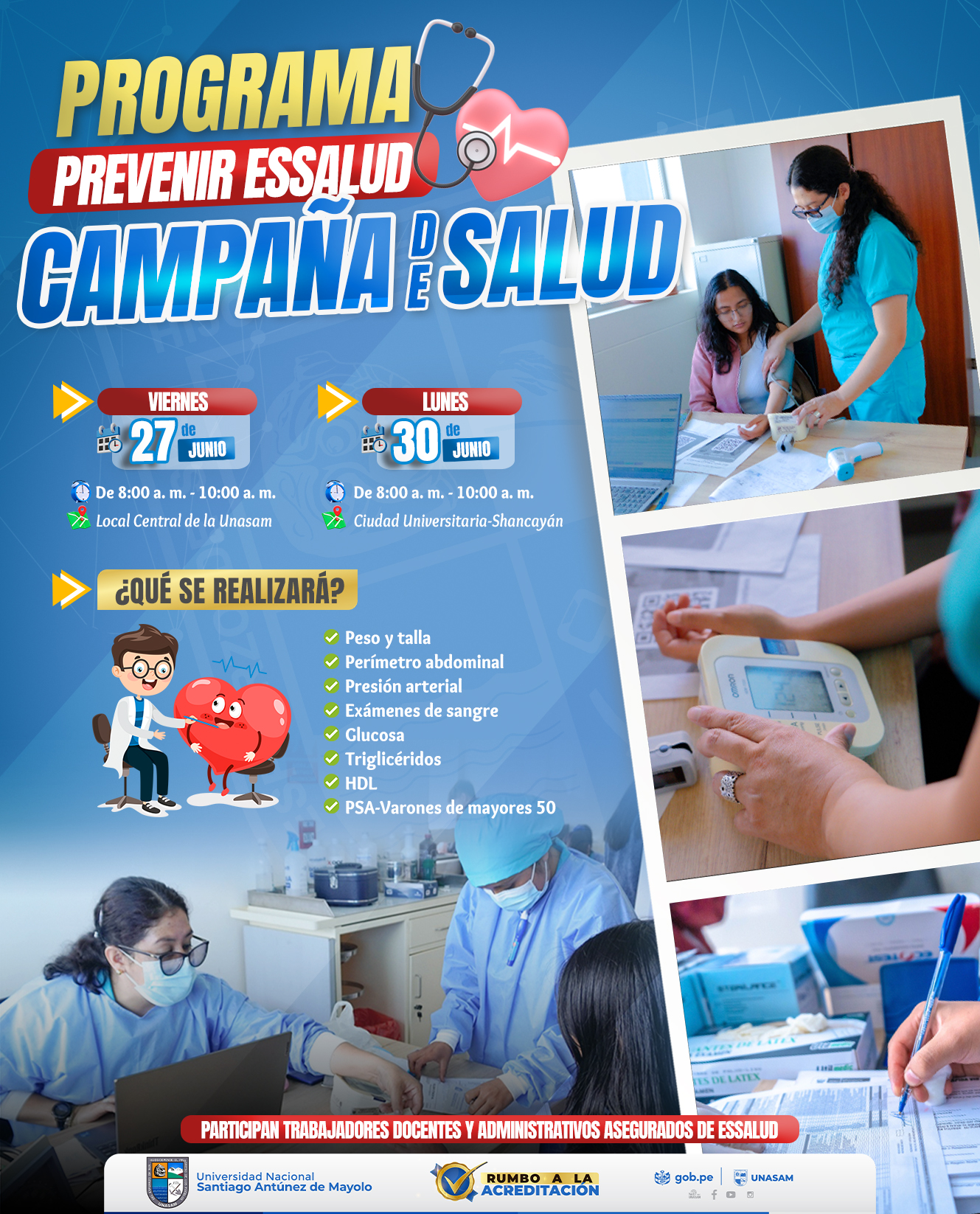  														PROGRAMA PREVENIR ESSALUD: CAMPAÑA DE SALUD TAMIZAJE
														