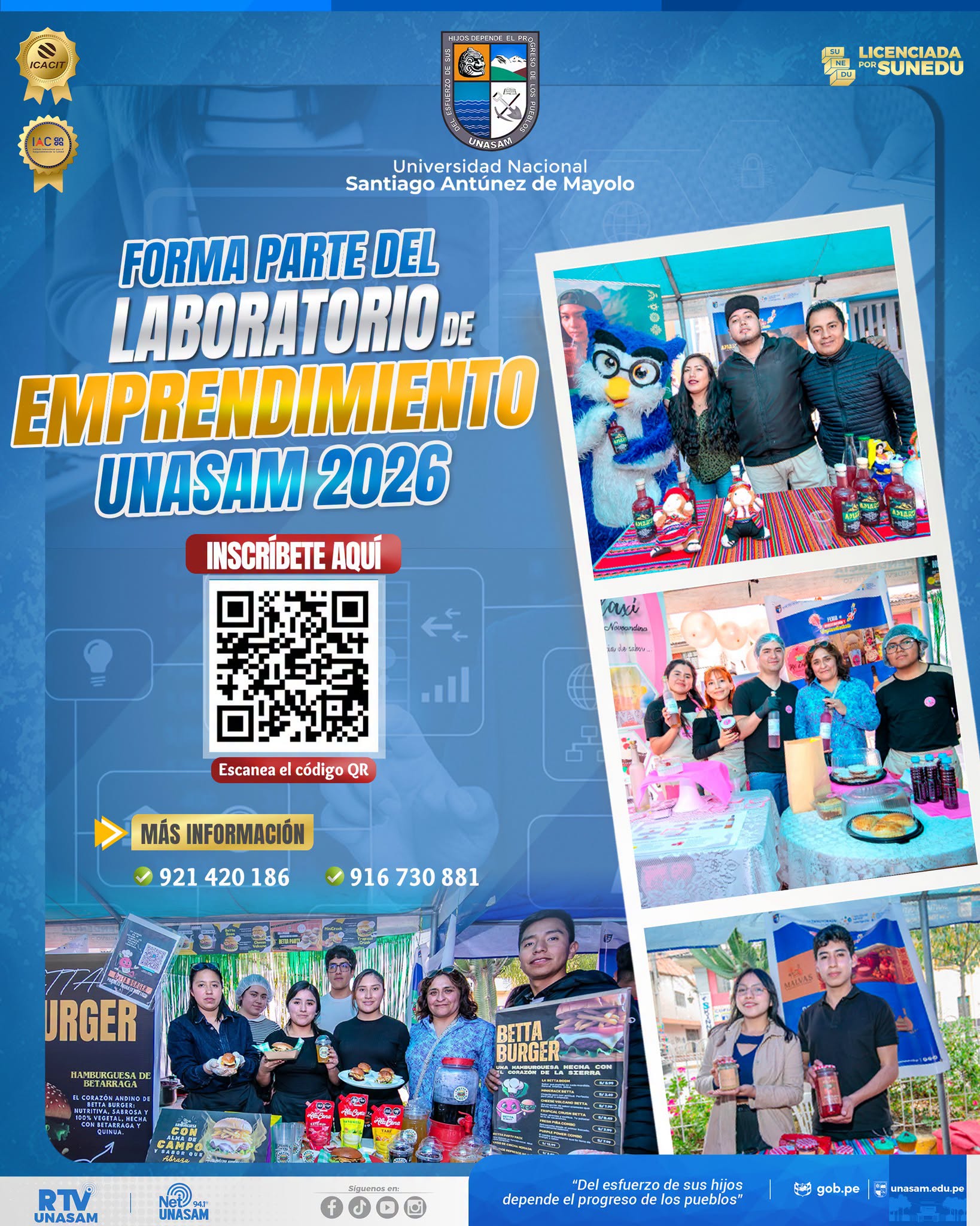  														Forma parte del laboratiorio de emprendimientos 2026
														