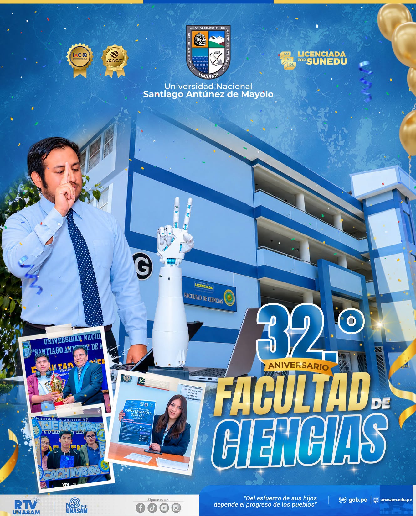  														¡Feliz 32.° aniversario Facultad de Ciencias!
														
