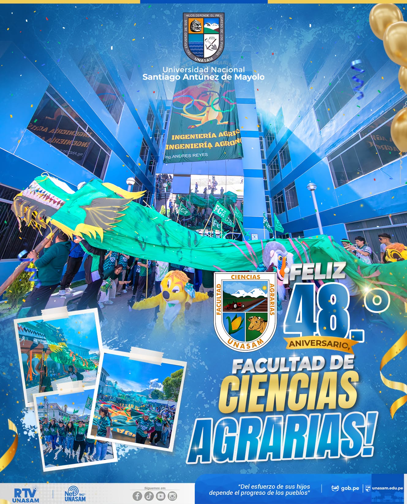  														Feliz XLVIII aniversario Facultad de Ciencias Agrarias
														