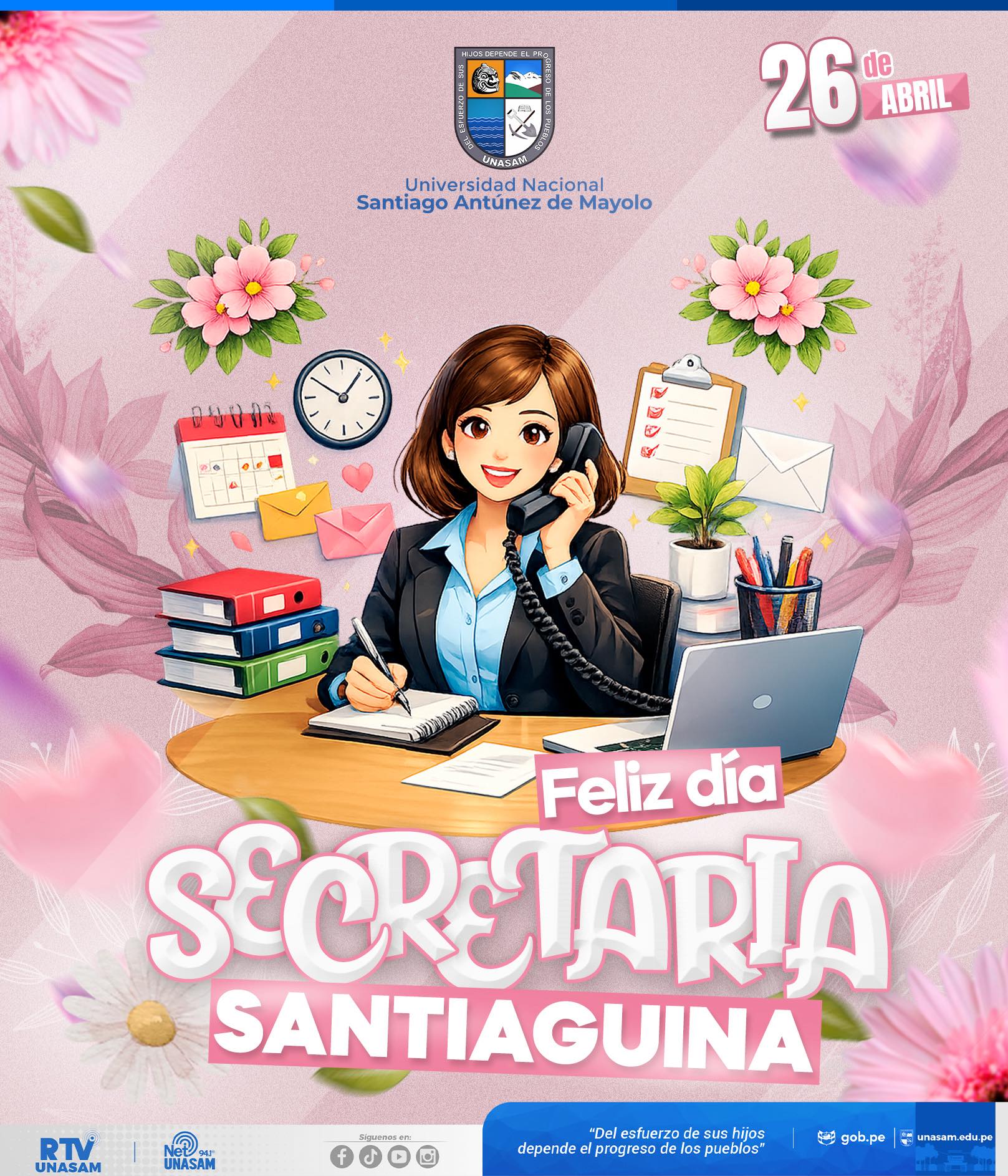  														¡FELIZ DÍA DE LA SECRETARIA!
														