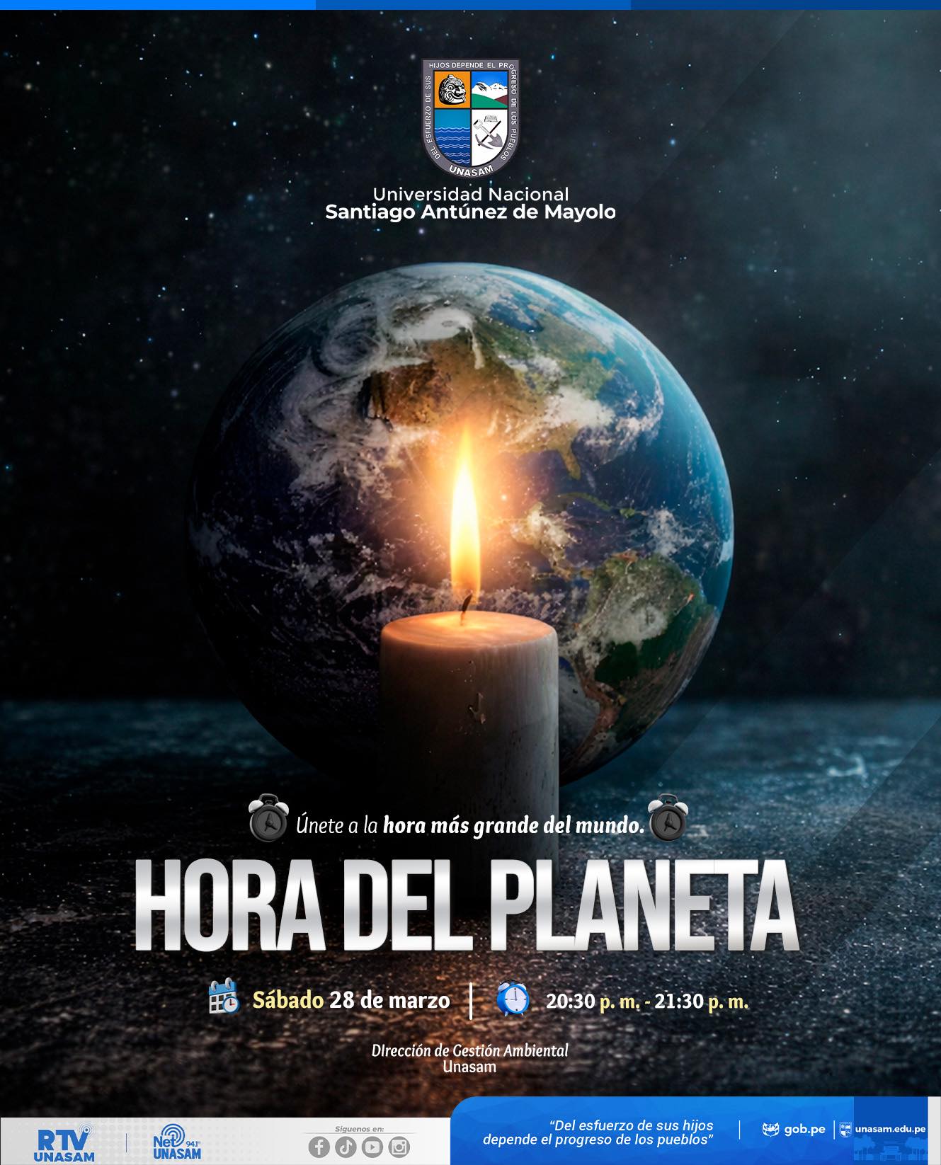  														ÚNETE A LA HORA DEL PLANETA
														